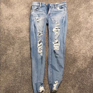 american eagle super stretch jeans